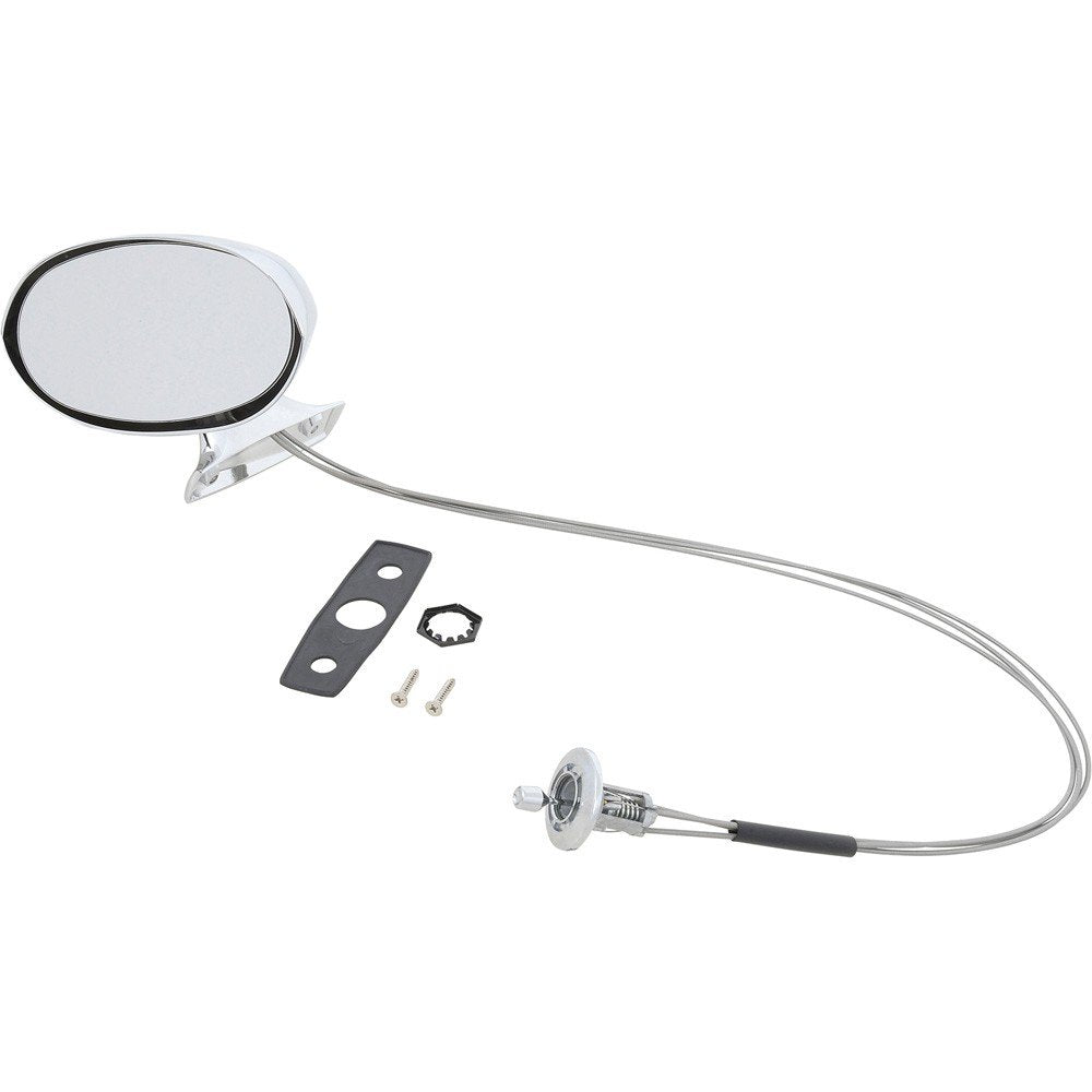 Remote Outer Door Mirror Bullet Style LH Fits 1970 Barracuda, Cuda, Challenger
