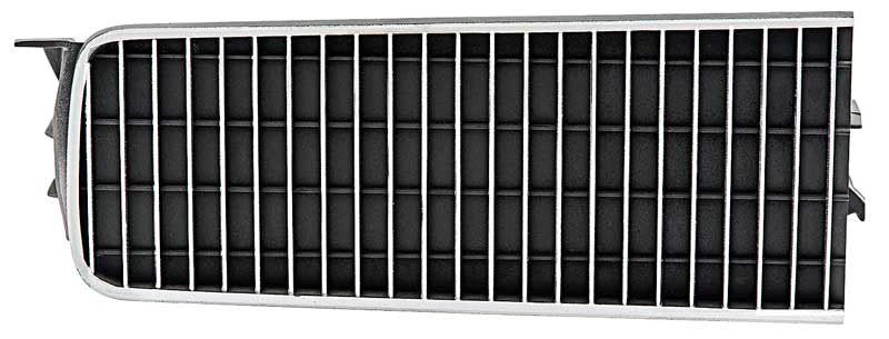 Headlamp Door Silver Vertical Ribs Silver Surround Fits 1968 Dodge Charger