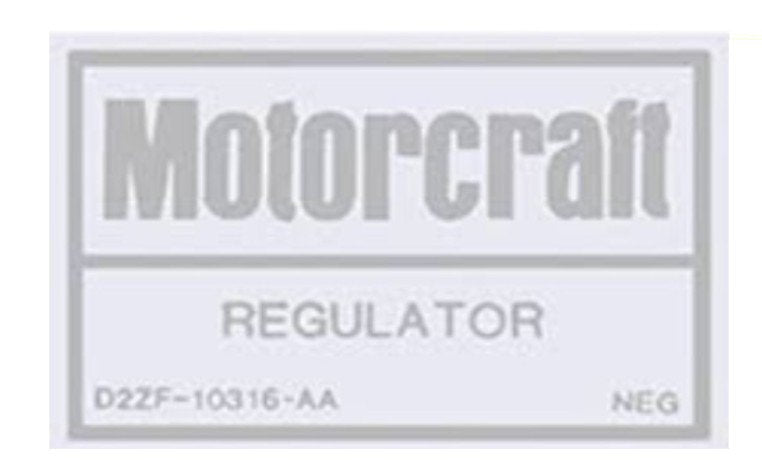 Voltage Regulator Decal For 1972-1980 Ford F100 F150 F250 and F350 Trucks