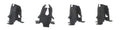 Emblem Barrel Nut For 1964-1965 Ford Mustang 4 Piece Set