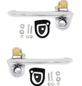 Outer Door Handle Set With Hardware For 1964-1965 Ford Falcon and Ranchero