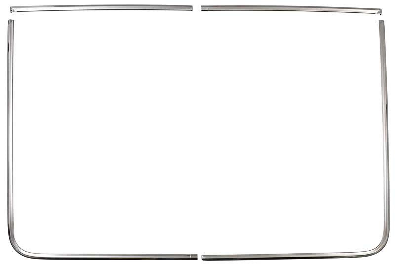 Rear Window Molding Set Fastback 4-Piece Set Fits 1969-1970 Ford Mustang