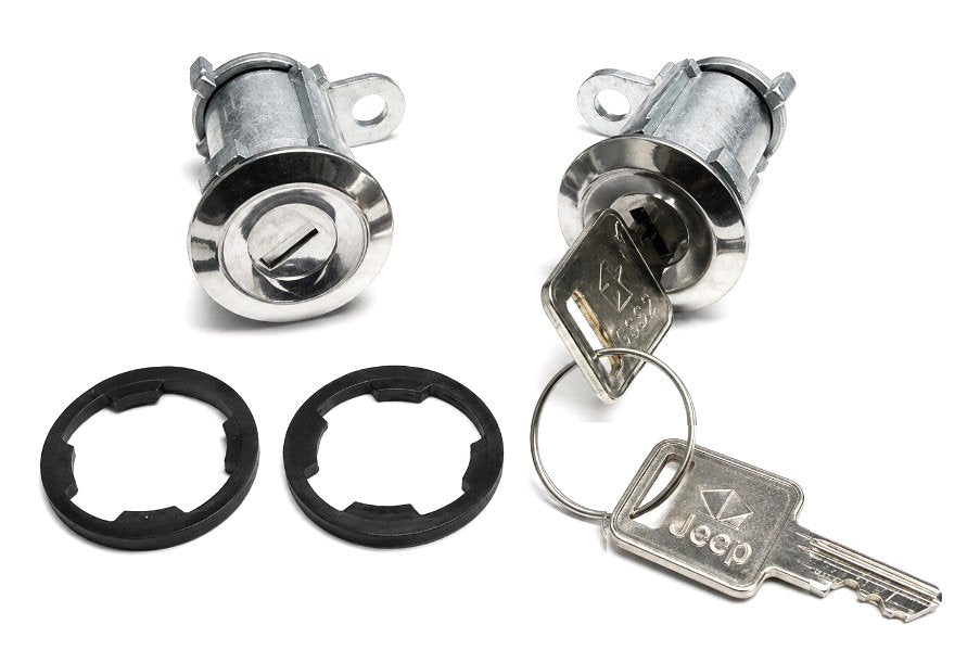 Door Lock Set With Jeep Keys For 1981-1984 Jeep Scrambler Models