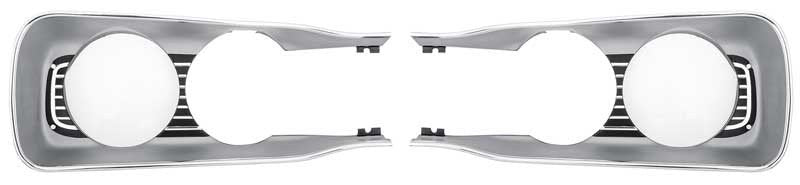 Headlamp Bezel RH and LH pair Fits 1969 Dodge Coronet Deluxe or Coronet 440