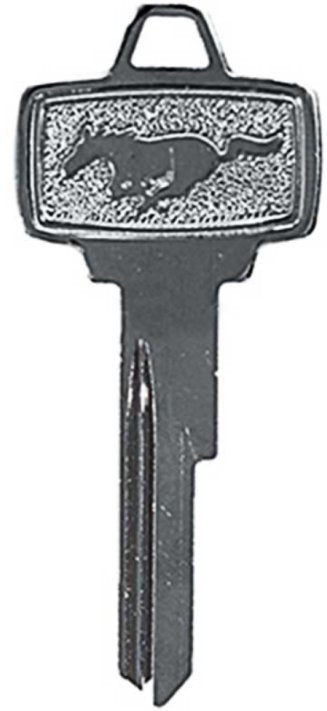 Ford Pony Logo Key Blank For Ignition & Door For 1964-1966 Ford Mustang
