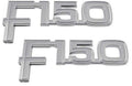 Reproduction Chrome Die-Cast Fender Emblems Fits 1982-86 Ford F150 Pickup Trucks