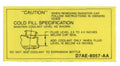 Radiator Coolant Caution Decal For 1977-1986 Ford F150 F250 F350 Trucks