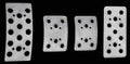 Aluminum Pedal Set Manual Trans 4 pc Set Fits 1979-2004 Ford Mustang