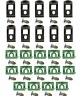 24 Piece Front Windshield Molding Clip Set For 1966-1967 Plymouth Belvedere