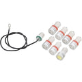 Gauge Cluster LED Bulb Kit 8-Piece Set Red Illumination Fits 1964-1965 Mustang
