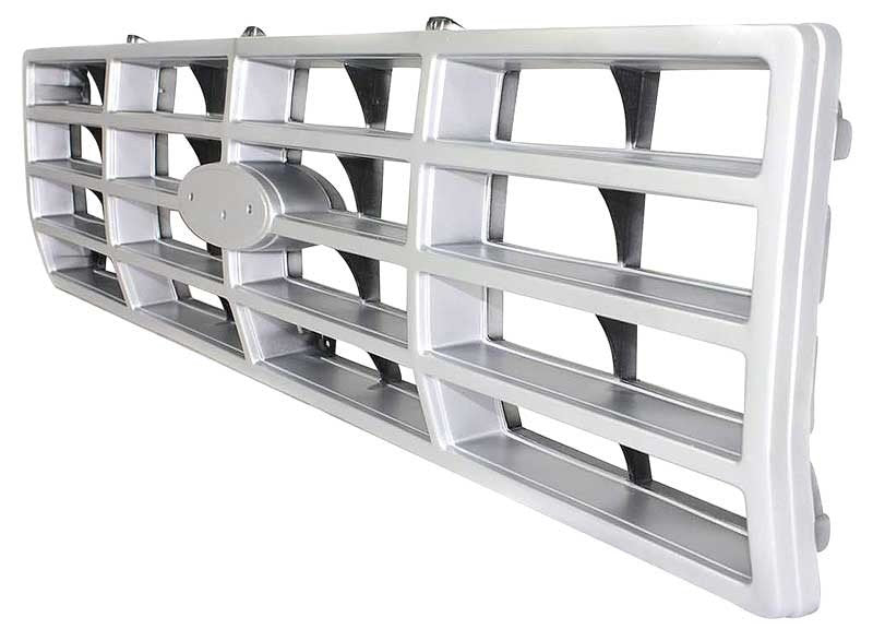 Grill Assembly Argent Silver Fits 1982-1986 Ford F-150, F-250, F-350, Bronco