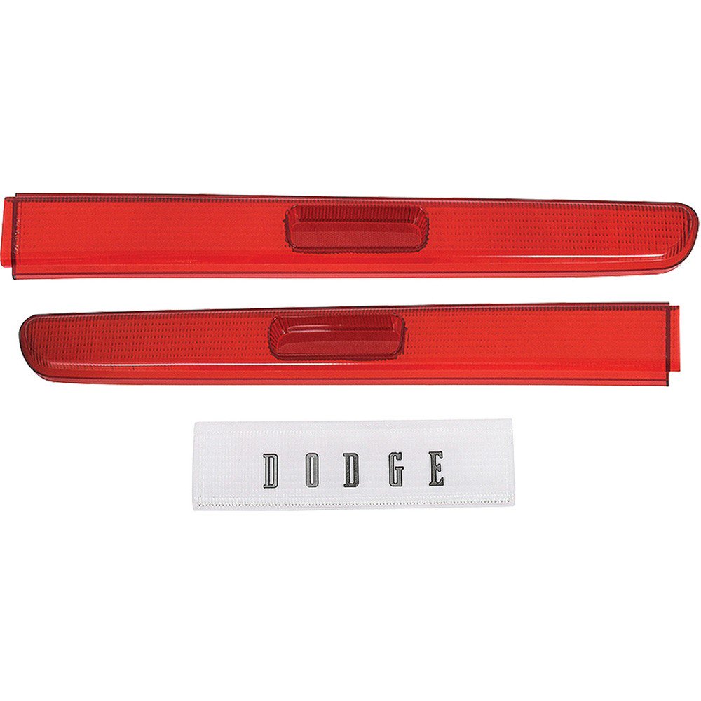 Tail Light Lens and Back Up Lens Set with Dodge Fits 1970 Dodge Challenger