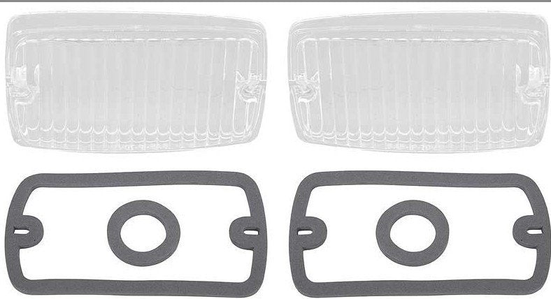 Park Lamp Lens and Gasket Set For 1970-1972 Plymouth Duster Scamp and Valiant