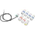 Gauge Cluster LED Bulb Kit 8-Piece Set Blue Illumination Fits 1964-1965 Mustang