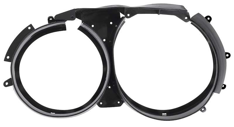 Headlamp Shields without Concealed Headlamps RH Fits 1972 Dodge Charger