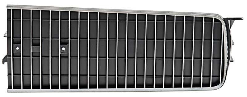 Headlamp Door Silver Vertical Ribs Silver Surround Fits 1968 Dodge Charger