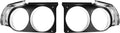 Headlight Bezels Black Pair Fits 1970 Dodge Challenger R/T