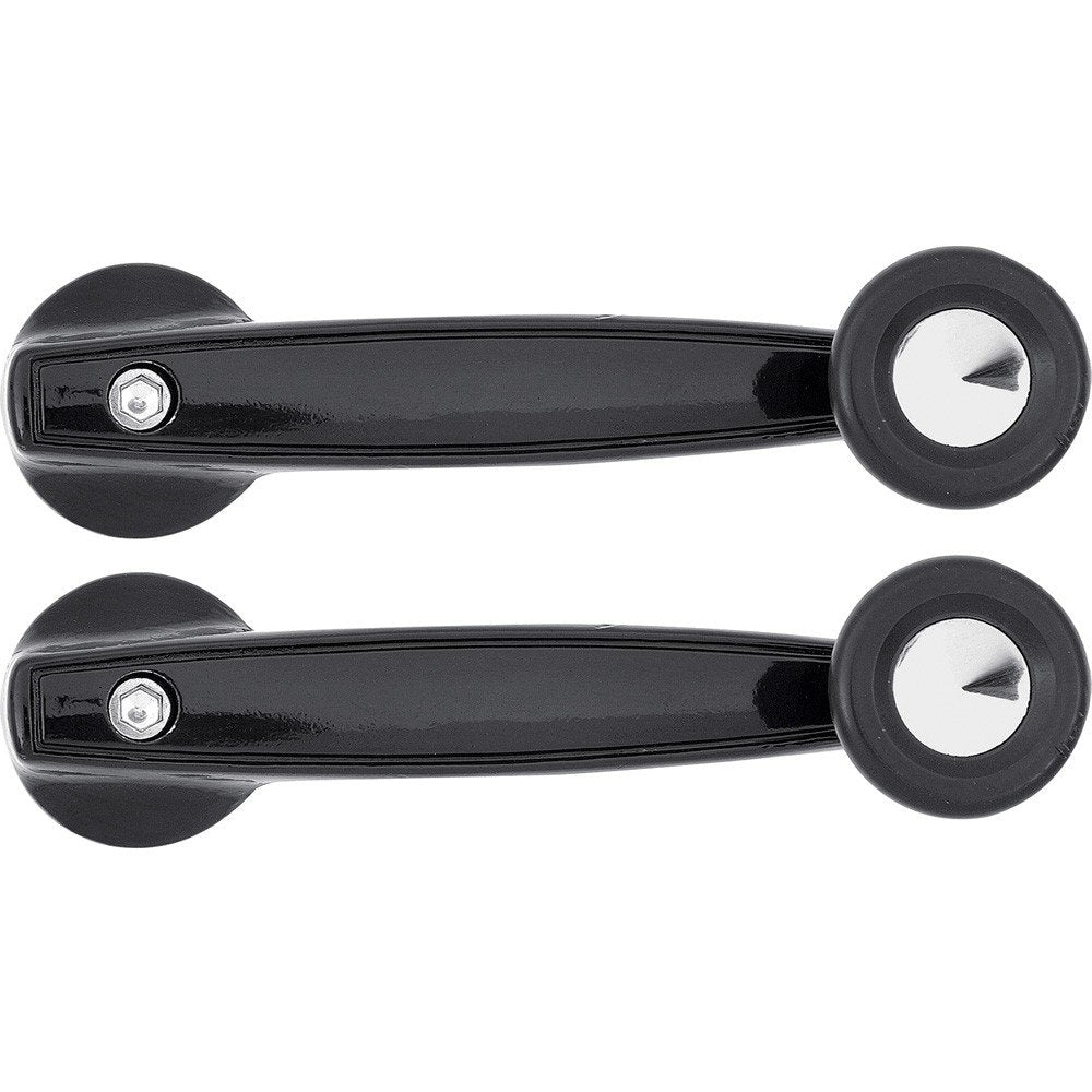 Window Crank Handle Pair Fits 1968-1974 Mopar A, B / E-Body Black