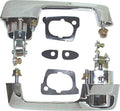 Front Exterior Door Handle with Buttons, Gaskets & Fits 1966-1967 Mopar B Body