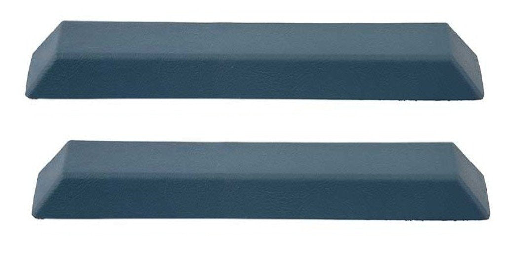 Blue Urethane Arm Rest Pad Pair For 1964-1966 Ford Mustang Models