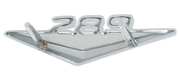 Front Fender Emblem "289" Chrome And Black For 1963-1968 Ford Mustang Bronco