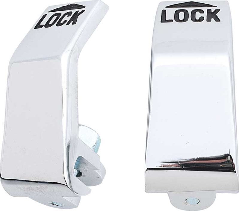 Chrome Door Lock Lever Set For 1970-1974 Challenger Cuda and Barracuda