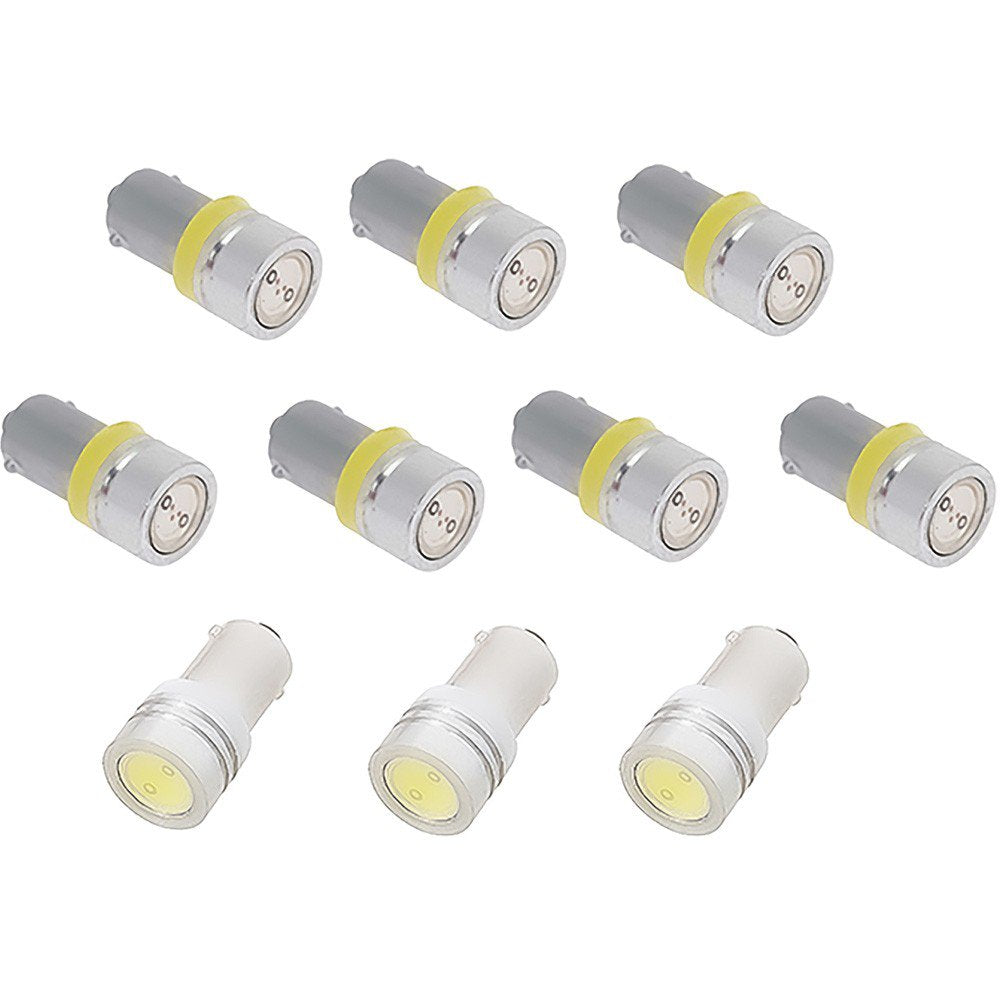 Gauge Cluster LED Bulb Kit 10-Piece Set Amber Fits 1967-1968 Mustang